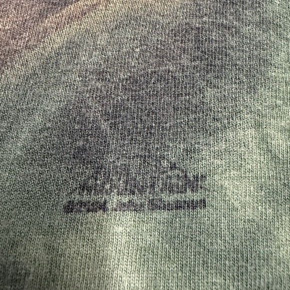 The Mountain John Shuman Forest Spirit Moon Graphic T-Shirt Green Tie Dye 2004 - Picture 2 of 5